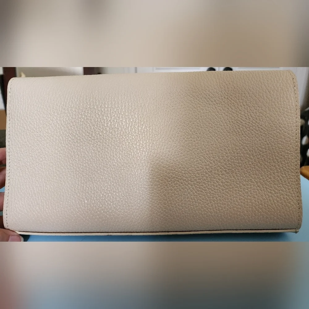 NWOT Revolve House of Harlow 1960‎ Cream White Leather Stud Clutch Crossbody Bag
